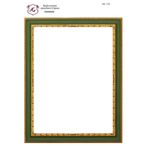 Specchiera in foglia oro zecchino 24 kti cod.1115